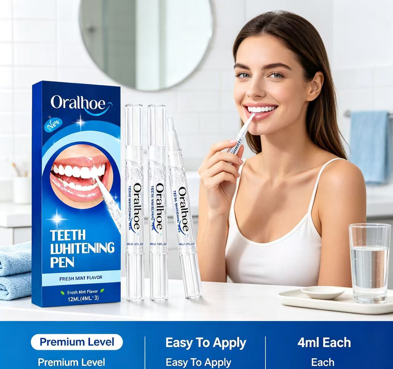 Teeth Whitening Pens - Set da 3 penne sbiancanti per