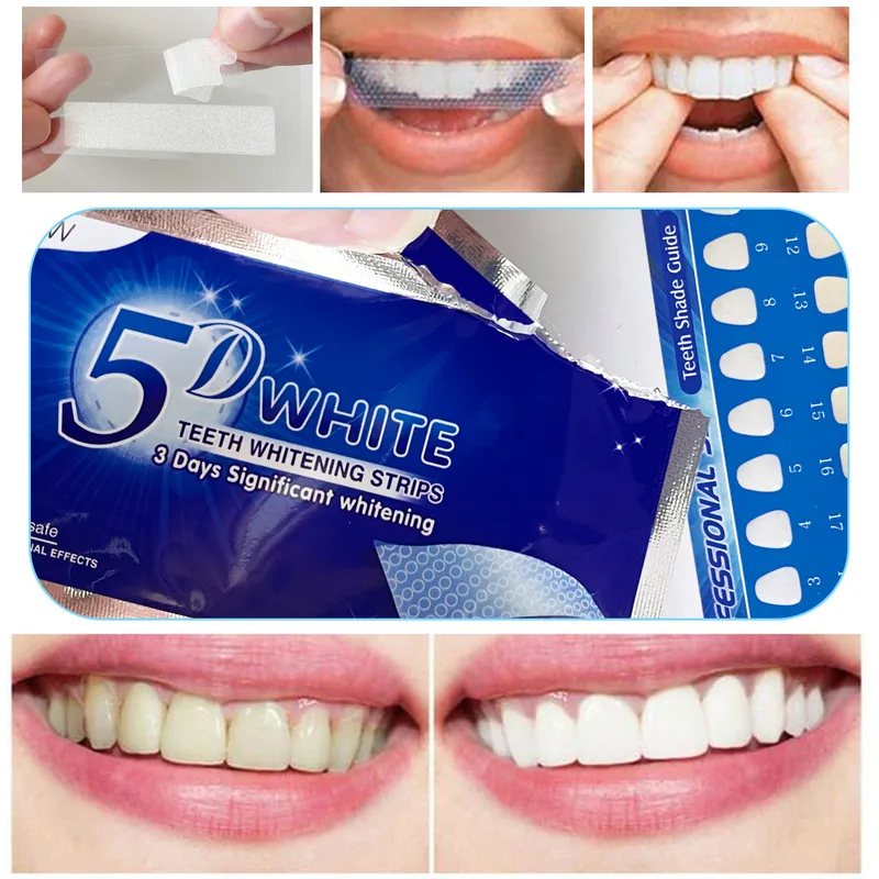 Teeth Whitening Near Me - 1-12 Pezzi Strisce Sbiancanti 5D per